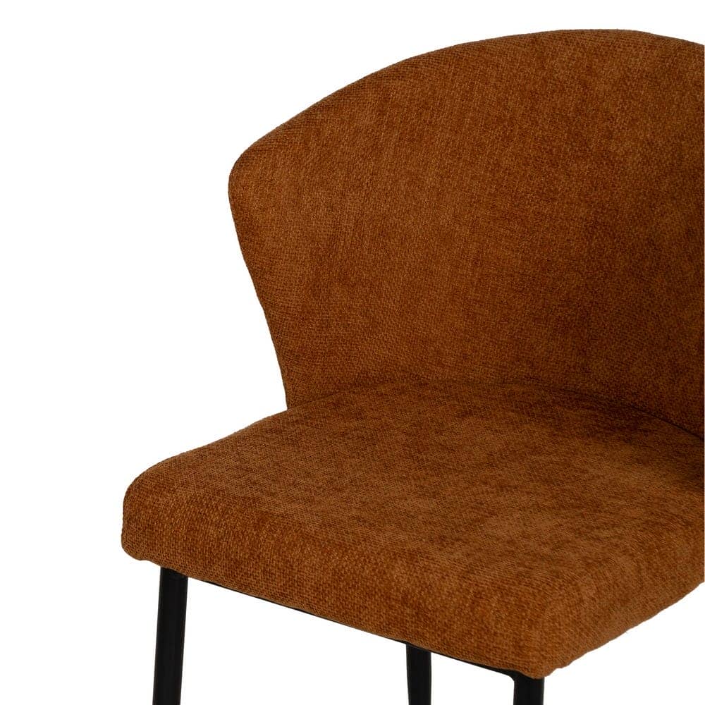 Pack de 2 Sillas Denver Marrón de Diseño Funcional con Estructura Metálica - Comodidad y Estilo para tu Hogar (80 cm) - Imagen 6