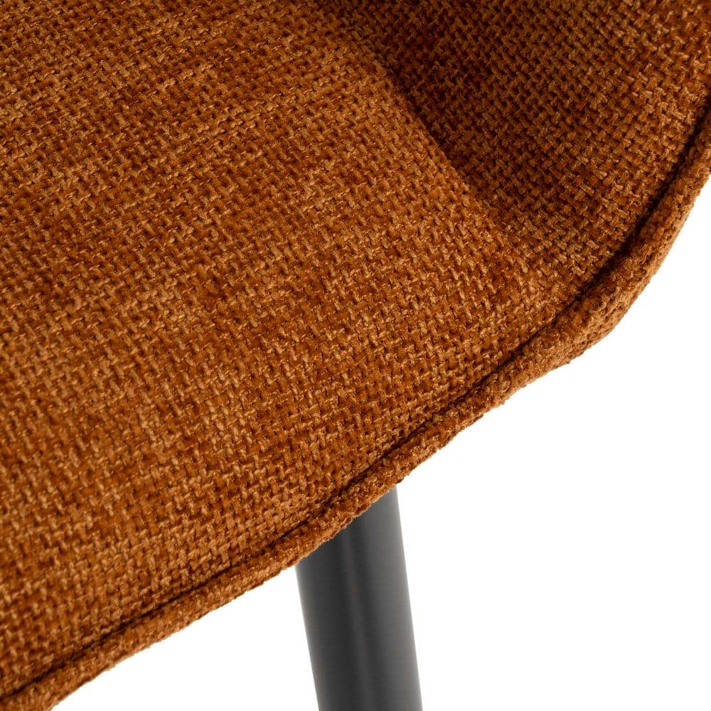 Pack de 2 Sillas Milton Marrón con Tejido Resistente y Base Metálica - Diseño Moderno y Confort para Comedor y Oficina, 83 cm, Soportan hasta 140 kg, Sin Montaje - Imagen 8