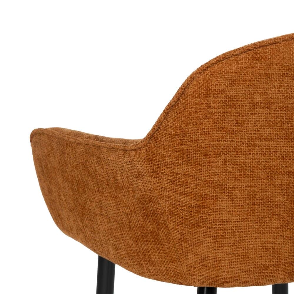 Pack de 2 Sillas Milton Marrón con Tejido Resistente y Base Metálica - Diseño Moderno y Confort para Comedor y Oficina, 83 cm, Soportan hasta 140 kg, Sin Montaje - Imagen 9