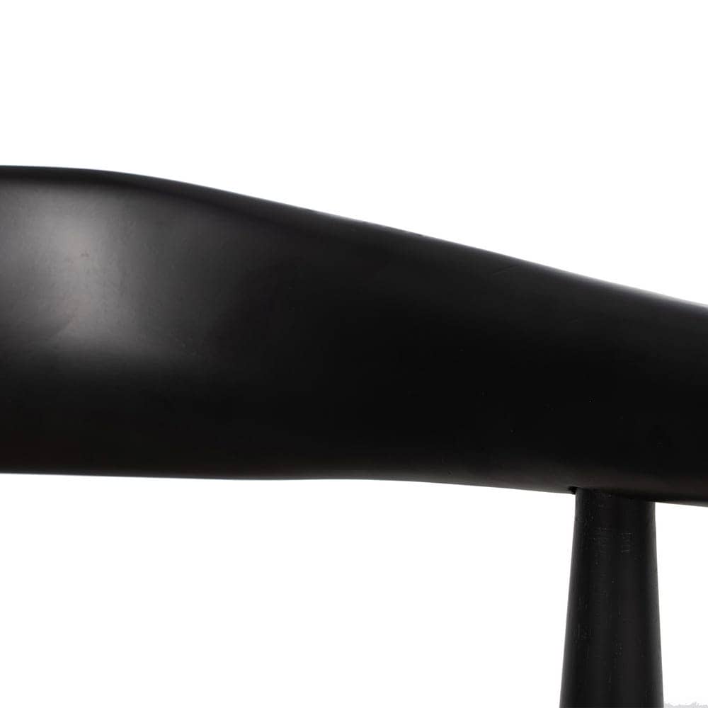 Pack de 2 Sillas Marcus Negras de Madera y Fibra - Elegancia y Comodidad para Comedores y Salas (77 cm) - Imagen 11