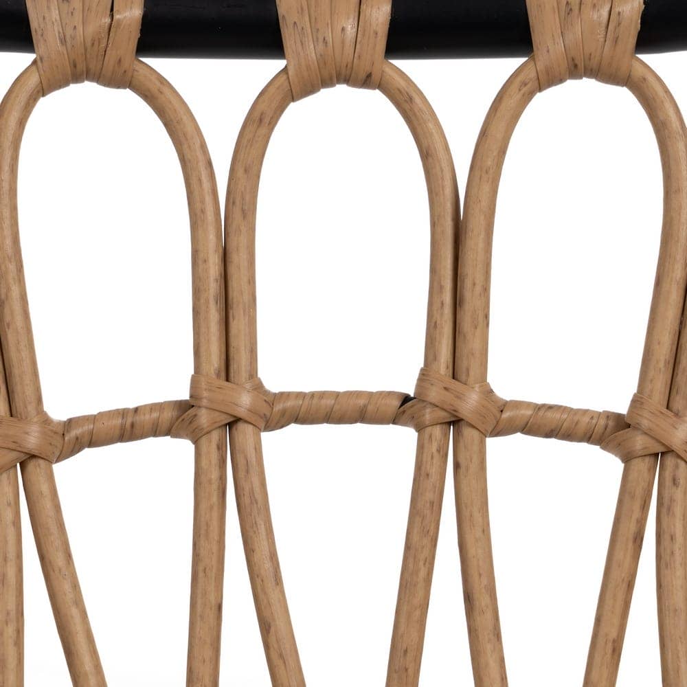 Pack de 2 Sillas Kellan Negras de Polietileno y Acero - Diseño Moderno y Apilables para Interiores y Exteriores (87 cm) - Imagen 11