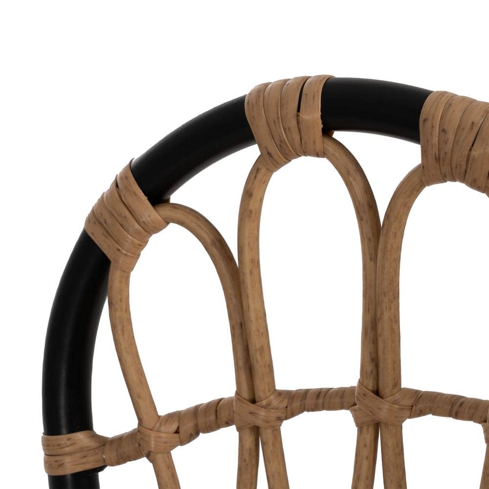 Pack de 2 Sillas Kellan Negras de Polietileno y Acero - Diseño Moderno y Apilables para Interiores y Exteriores (87 cm) - Imagen 7