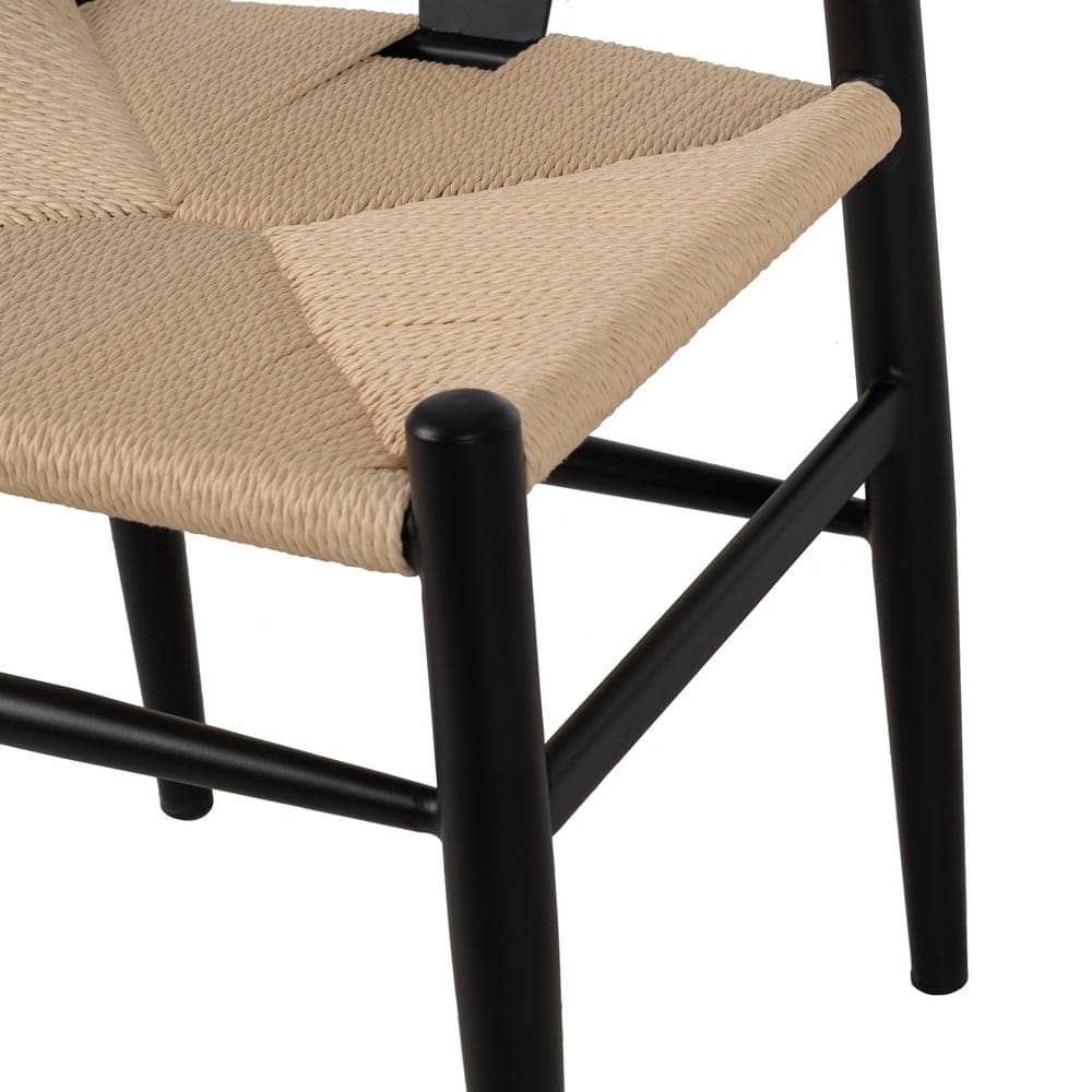 Pack de 2 Sillas de Metal Negra Austin - Diseño Moderno y Elegante para Comedor y Sala de Estar (75 cm) - Imagen 11