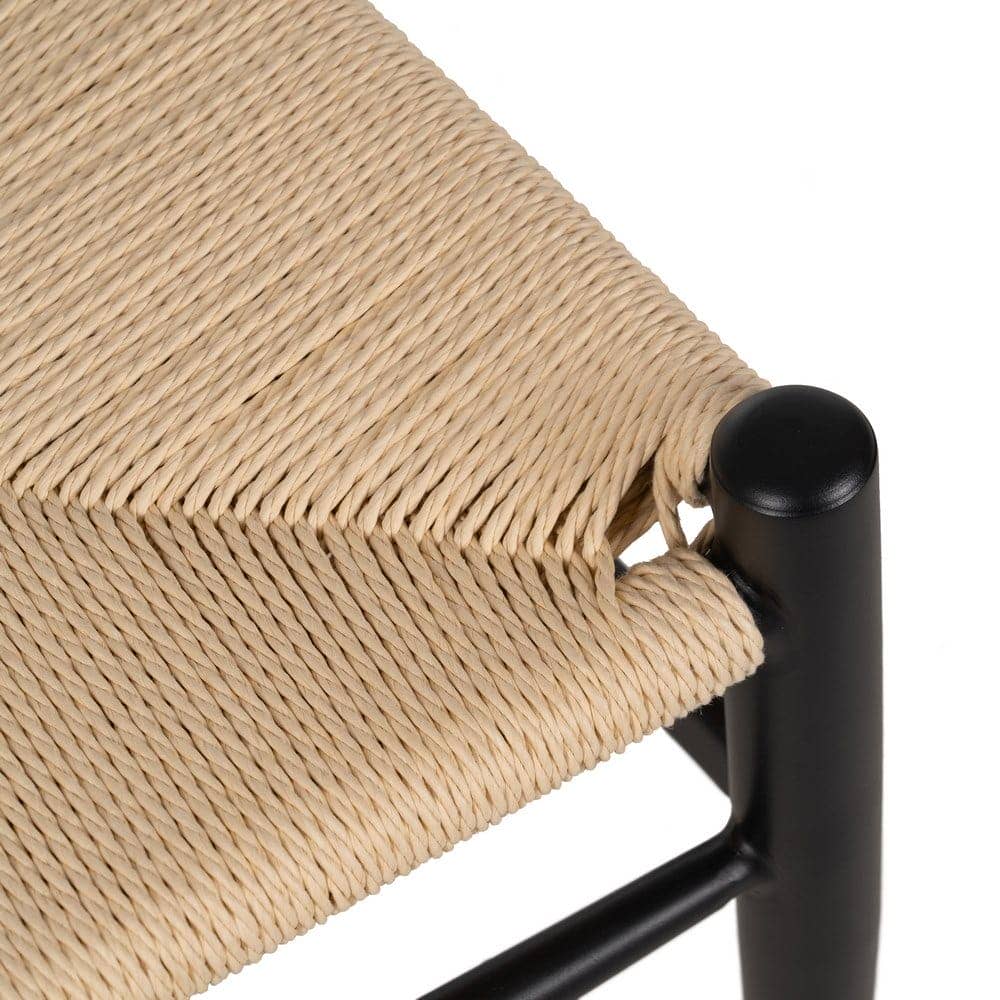 Pack de 2 Sillas de Metal Negra Austin - Diseño Moderno y Elegante para Comedor y Sala de Estar (75 cm) - Imagen 9