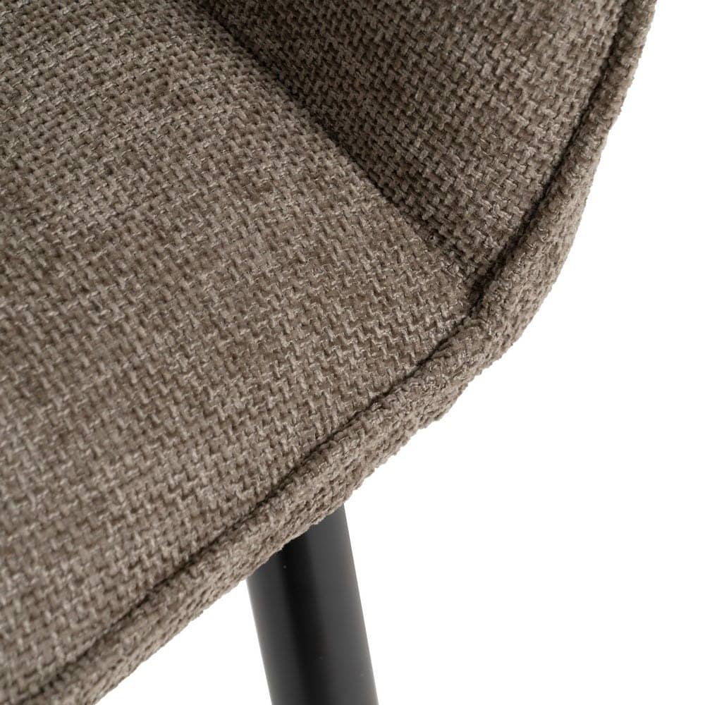 Pack de 2 Sillas Modernas Taupe con Estructura Metálica - Diseño Ergonómico y Confort Excepcional 83 cm Milton - Imagen 8