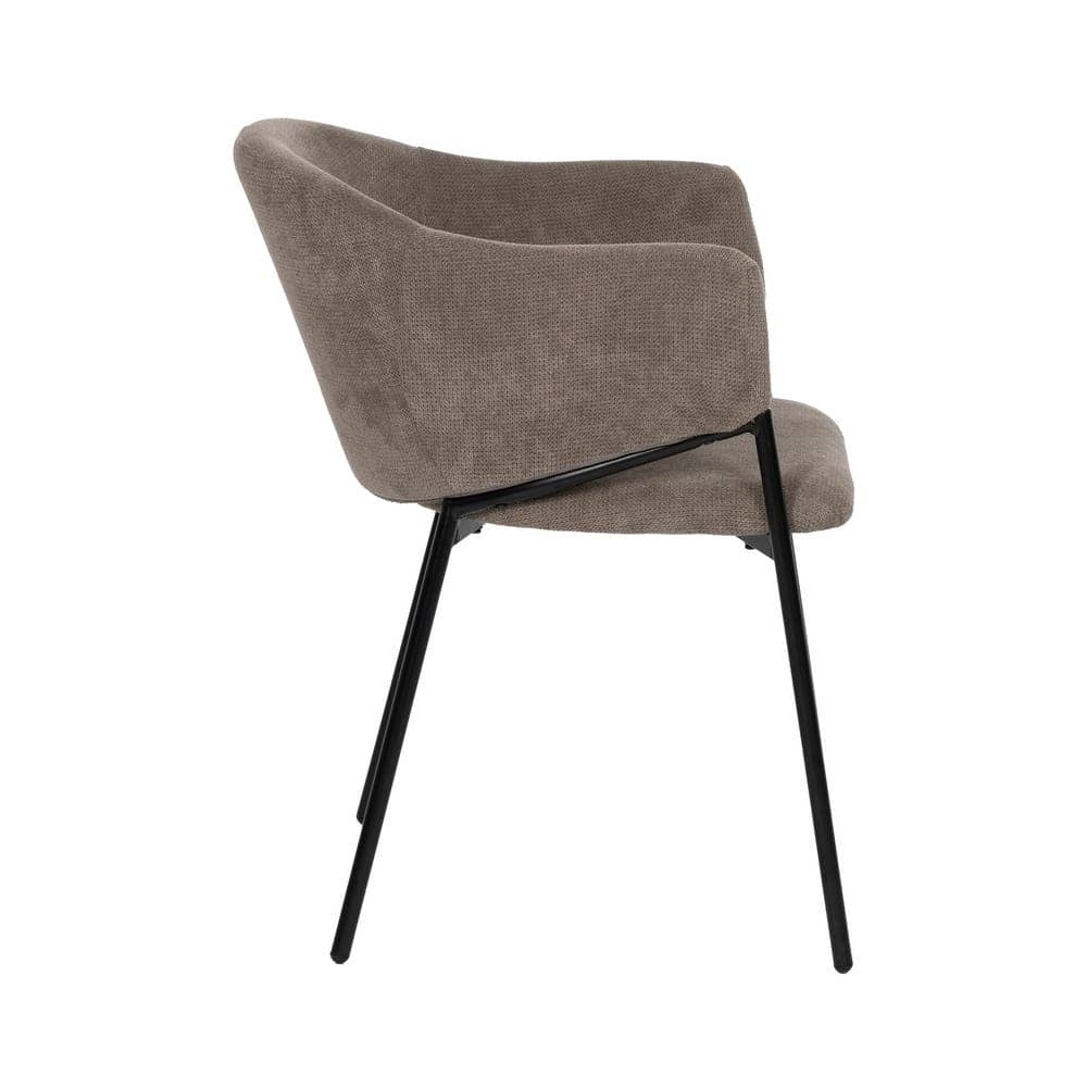 Pack de 2 Sillas Quincy Taupe con Patas de Metal - Diseño Moderno y Confortable 78 cm, Ideal para Hogar y Negocios - Imagen 3
