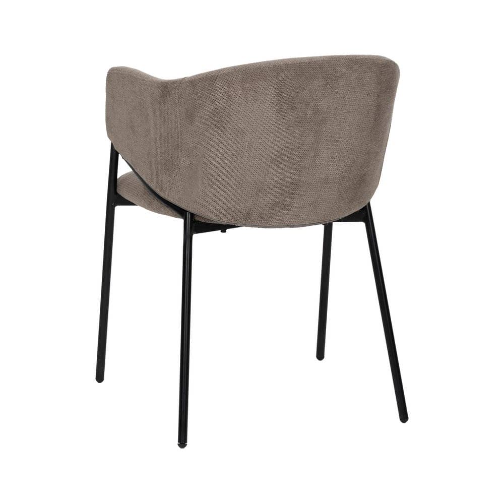 Pack de 2 Sillas Quincy Taupe con Patas de Metal - Diseño Moderno y Confortable 78 cm, Ideal para Hogar y Negocios - Imagen 4