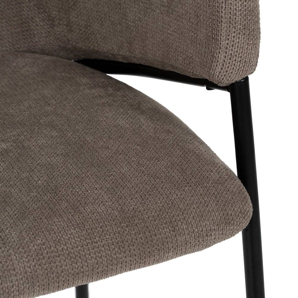 Pack de 2 Sillas Quincy Taupe con Patas de Metal - Diseño Moderno y Confortable 78 cm, Ideal para Hogar y Negocios - Imagen 9
