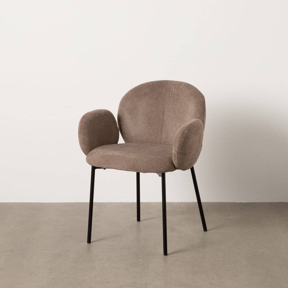 Pack de 2 Sillas Elias Taupe con Patas de Metal - Diseño Elegante y Confortable para Hogar y Oficina (79 cm) - Imagen 13
