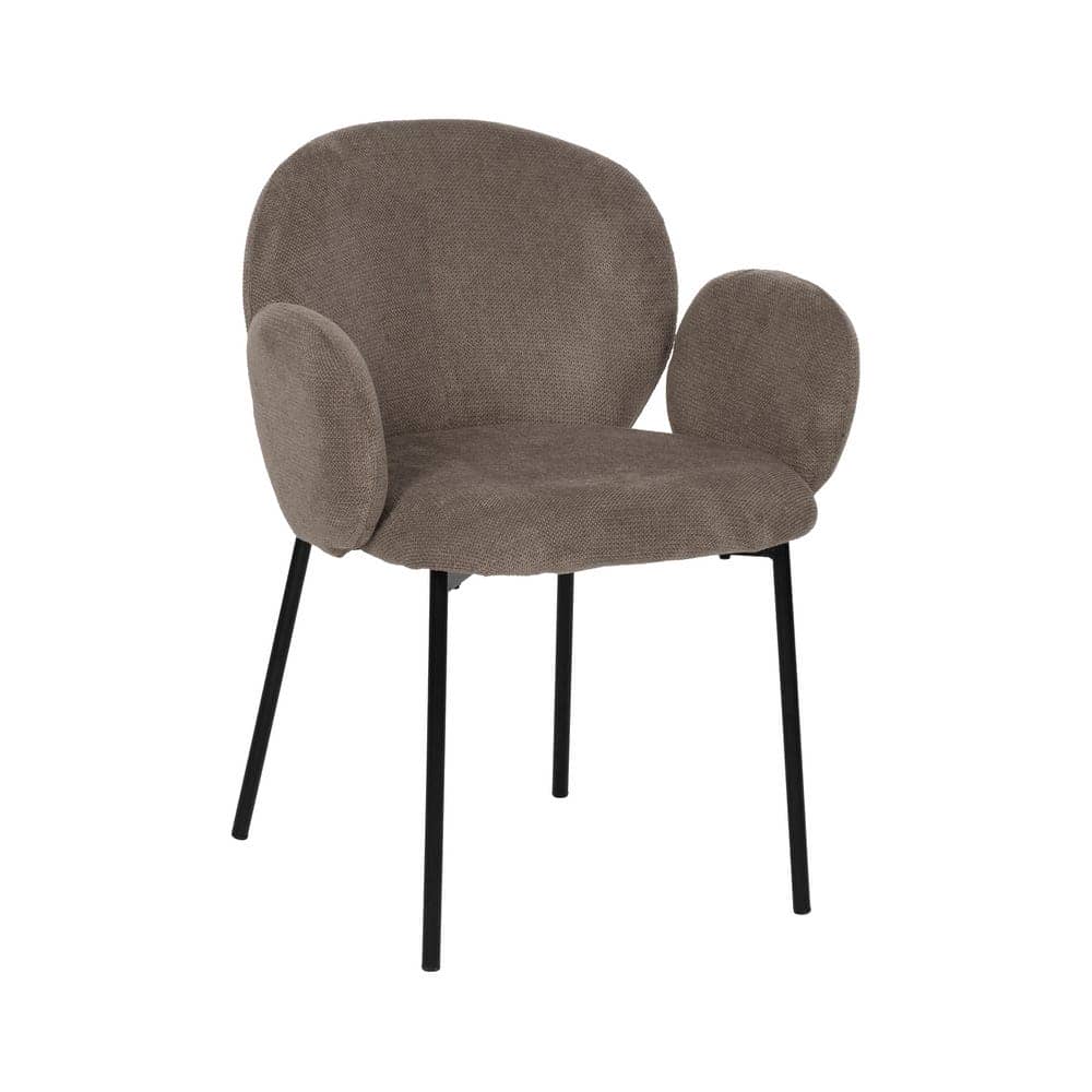 Pack de 2 Sillas Elias Taupe con Patas de Metal - Diseño Elegante y Confortable para Hogar y Oficina (79 cm) - Imagen 2