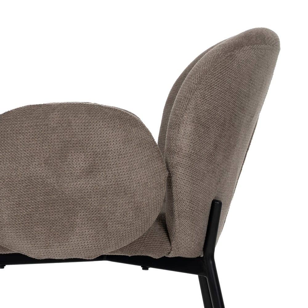 Pack de 2 Sillas Elias Taupe con Patas de Metal - Diseño Elegante y Confortable para Hogar y Oficina (79 cm) - Imagen 6