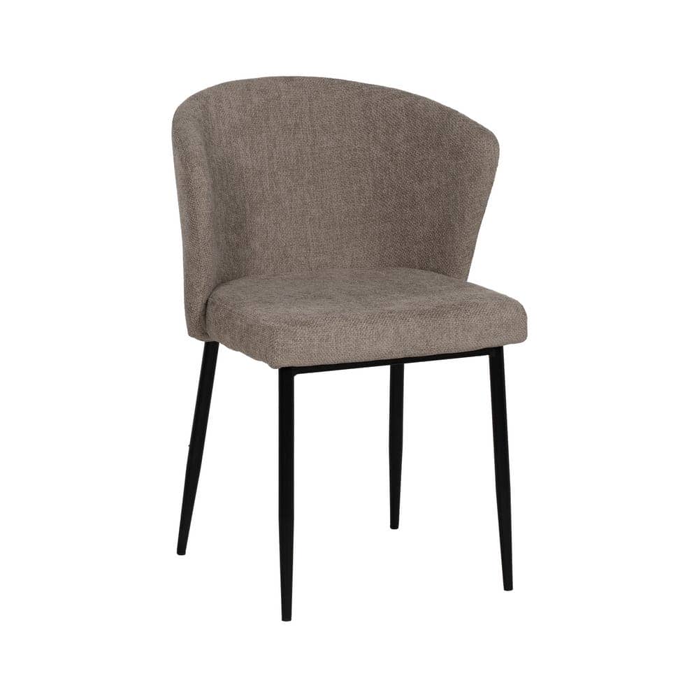 Pack de 2 Sillas Taupe de Poliester con Estructura Metálica - Diseño Moderno y Confort Ergonomico para Comedor y Oficina - Crosby 80 cm - Imagen 13