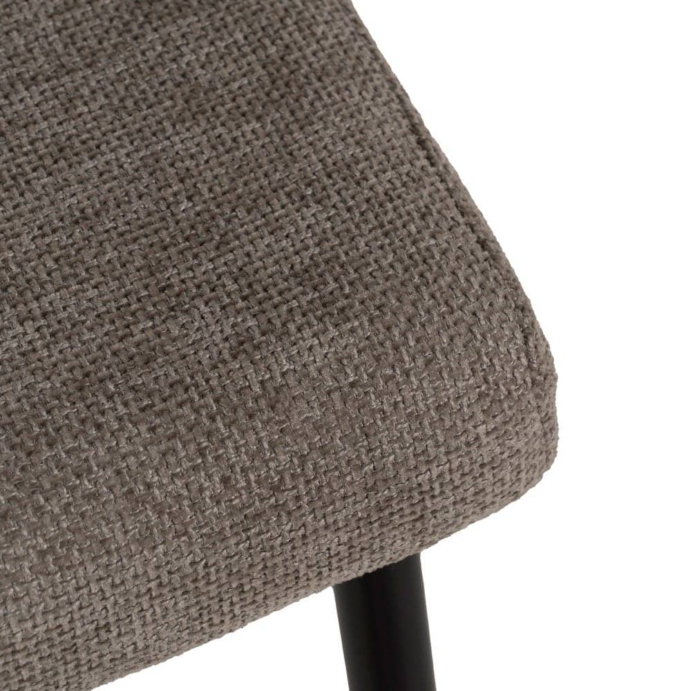 Pack de 2 Sillas Taupe de Poliester con Estructura Metálica - Diseño Moderno y Confort Ergonomico para Comedor y Oficina - Crosby 80 cm - Imagen 8