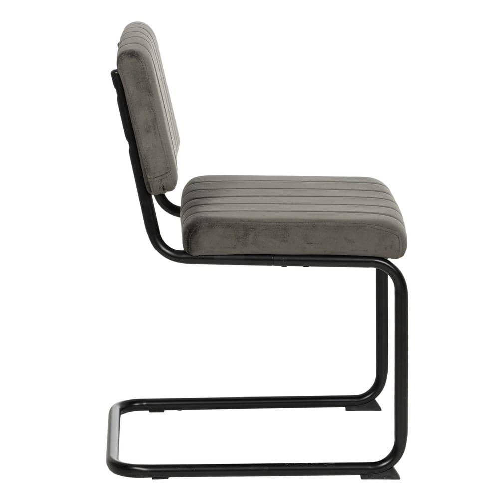 Pack de 2 Sillas Hendrix Taupe de Tejido y Metal - Diseño Moderno y Ergonómico para Comedor y Oficina, Soporte hasta 120 kg, Sin Montaje, Ideal para Ambientes Comerciales - Imagen 3
