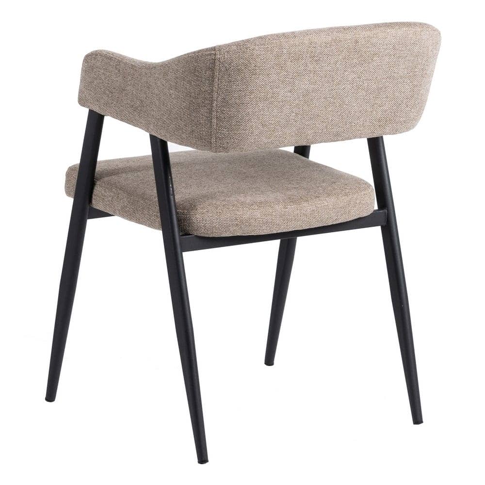 Pack de 2 Sillas Jonas Taupe de Tela con Patas de Metal - Diseño Moderno y Ergonómico para tu Hogar - Imagen 4