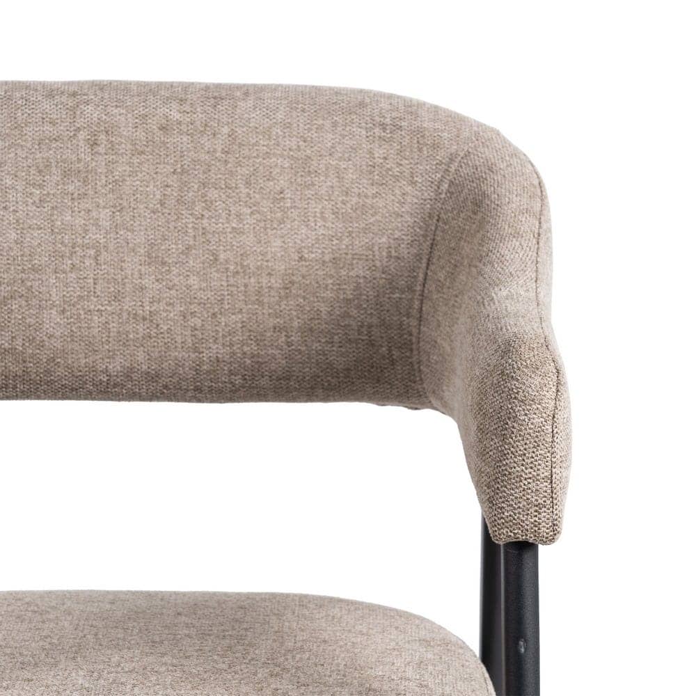 Pack de 2 Sillas Jonas Taupe de Tela con Patas de Metal - Diseño Moderno y Ergonómico para tu Hogar - Imagen 5
