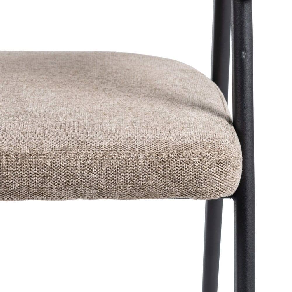 Pack de 2 Sillas Jonas Taupe de Tela con Patas de Metal - Diseño Moderno y Ergonómico para tu Hogar - Imagen 6
