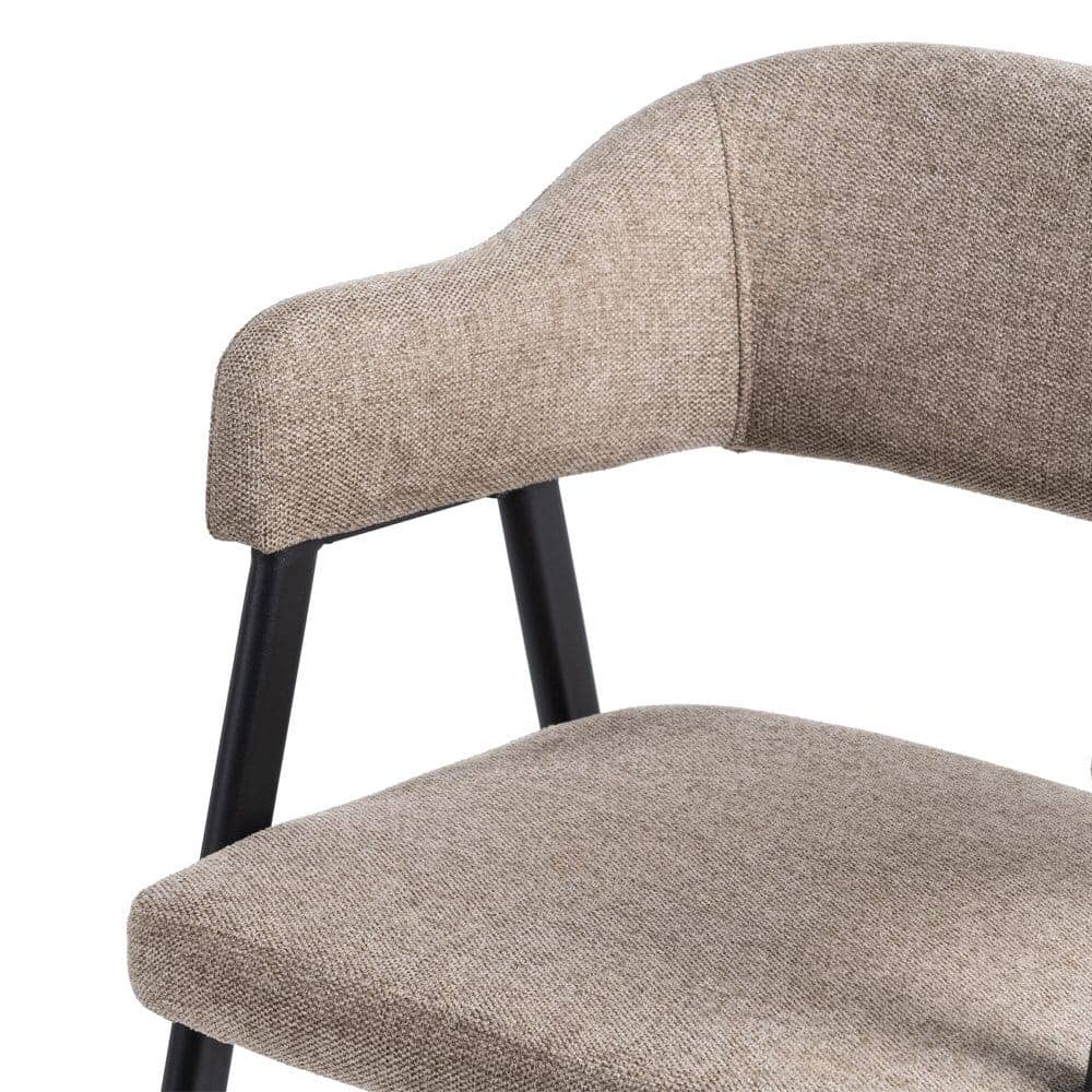 Pack de 2 Sillas Jonas Taupe de Tela con Patas de Metal - Diseño Moderno y Ergonómico para tu Hogar - Imagen 7
