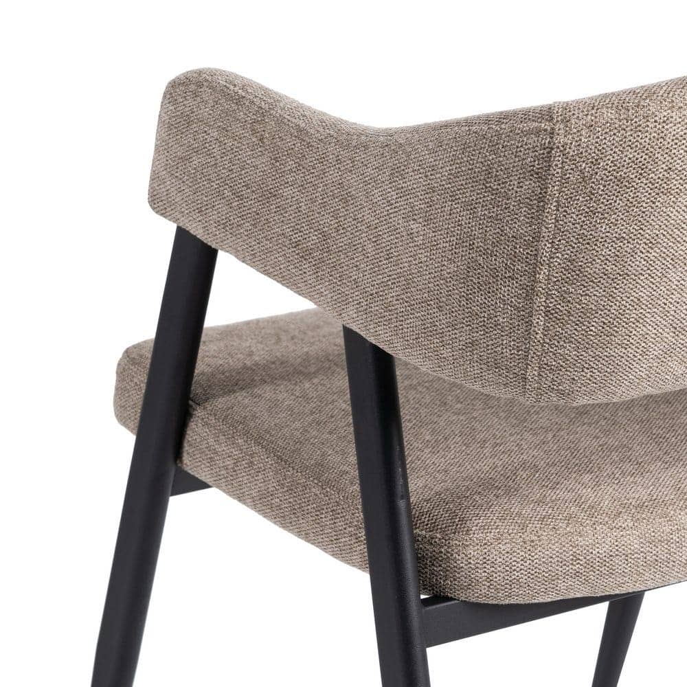 Pack de 2 Sillas Jonas Taupe de Tela con Patas de Metal - Diseño Moderno y Ergonómico para tu Hogar - Imagen 9
