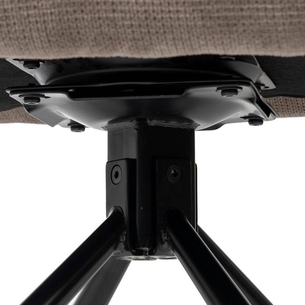 Pack de 2 Sillas Giratorias Taupe Kendrick con Patas de Metal - Confort y Diseño Contemporáneo - Imagen 9
