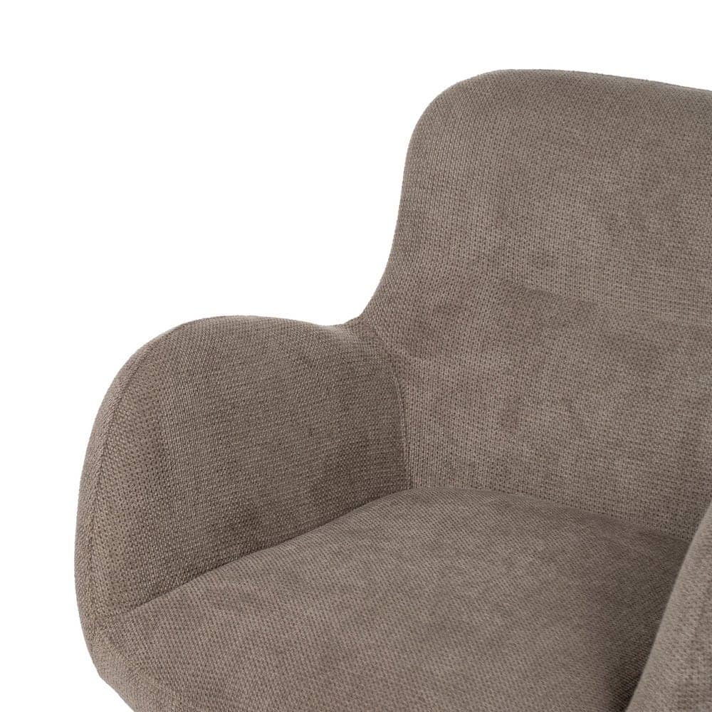 Pack de 2 Sillas Giratorias Taupe Kendrick con Patas de Metal - Confort y Diseño Contemporáneo - Imagen 6