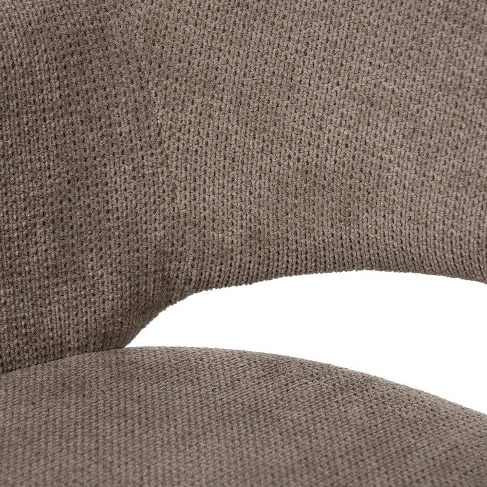 Pack de 2 Sillas Giratorias Taupe Abram con Patas de Metal - Diseño Moderno y Confortable, Altura de Asiento 48 cm, Soporta hasta 100 kg - Imagen 8