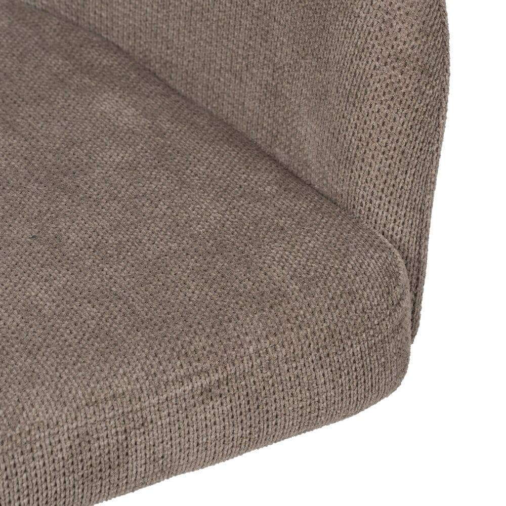 Pack de 2 Sillas Giratorias Taupe Abram con Patas de Metal - Diseño Moderno y Confortable, Altura de Asiento 48 cm, Soporta hasta 100 kg - Imagen 9