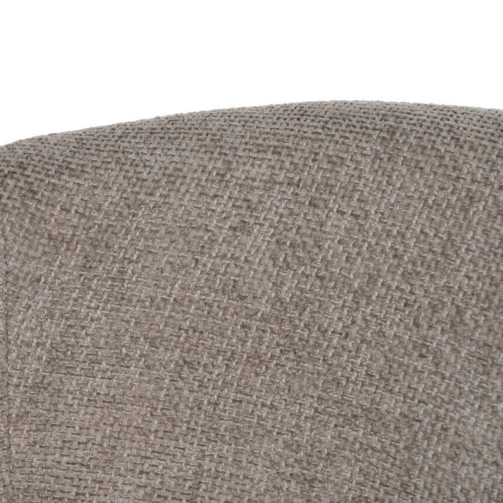 Pack de 2 Sillas Taupe Tejido con Patas de Hierro - Diseño Moderno y Confort Ergonomico 79 cm Drennan - Imagen 7