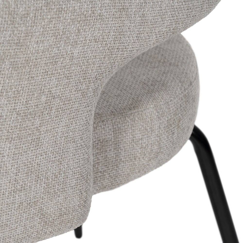 Pack de 2 Sillas Ivenel Taupe con Tejido Elegante y Patas de Hierro - Comodidad y Estilo para tu Hogar - Imagen 10