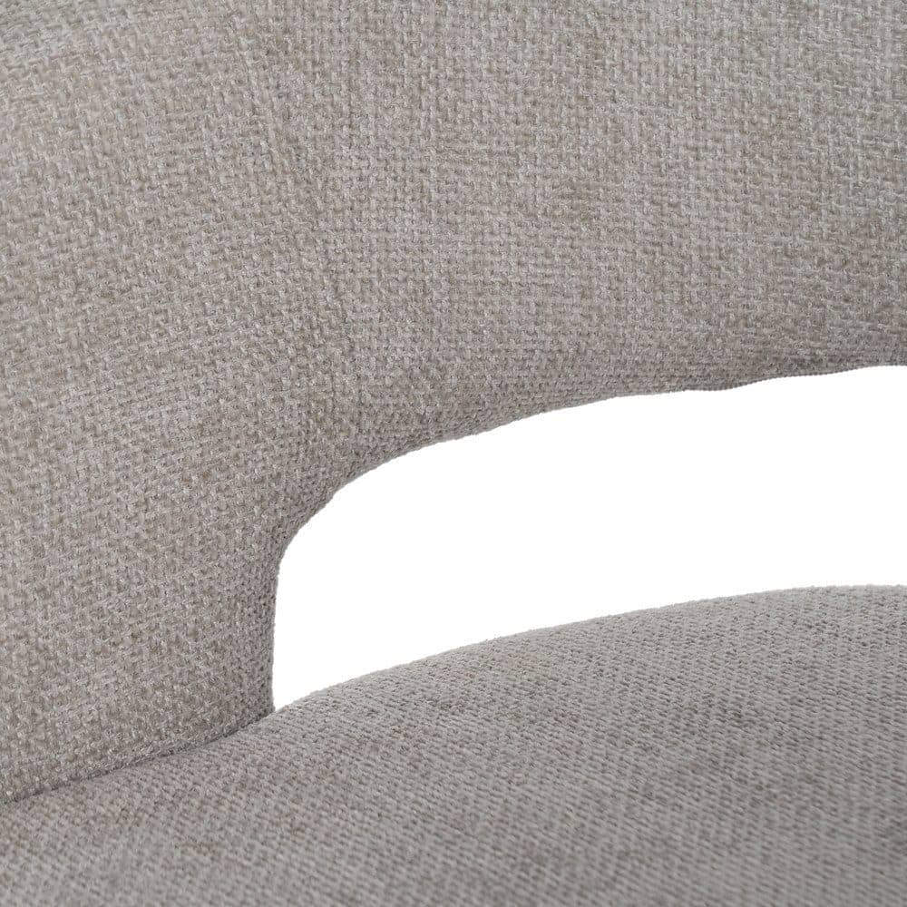 Pack de 2 Sillas Ivenel Taupe con Tejido Elegante y Patas de Hierro - Comodidad y Estilo para tu Hogar - Imagen 9