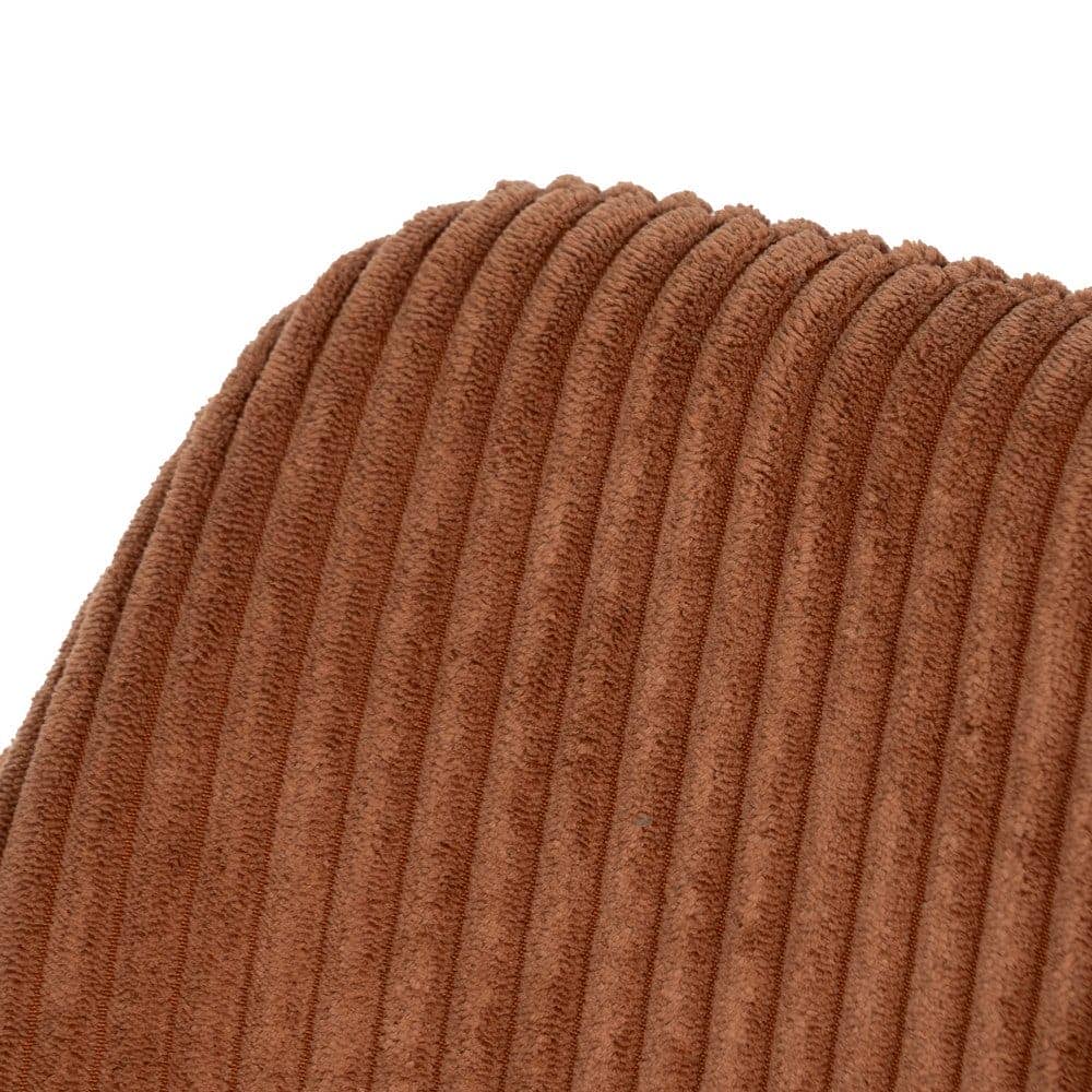 Pack de 2 Sillas Terracota Alenor con Tejido de Pana y Patas de Hierro - Comodidad y Estilo para tu Hogar (83 cm) - Imagen 7