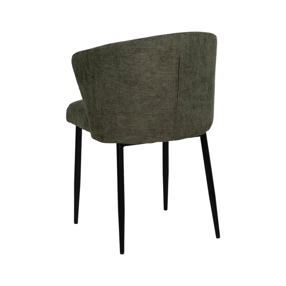 Pack de 2 Sillas Radley Verde con Tejido Resistente y Patas Metálicas - Diseño Ergonómico y Sin Montaje, 80 cm, Ideal para Comedores y Espacios Modernos - Imagen 4