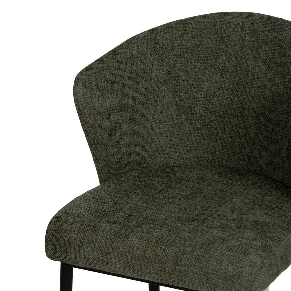 Pack de 2 Sillas Radley Verde con Tejido Resistente y Patas Metálicas - Diseño Ergonómico y Sin Montaje, 80 cm, Ideal para Comedores y Espacios Modernos - Imagen 6