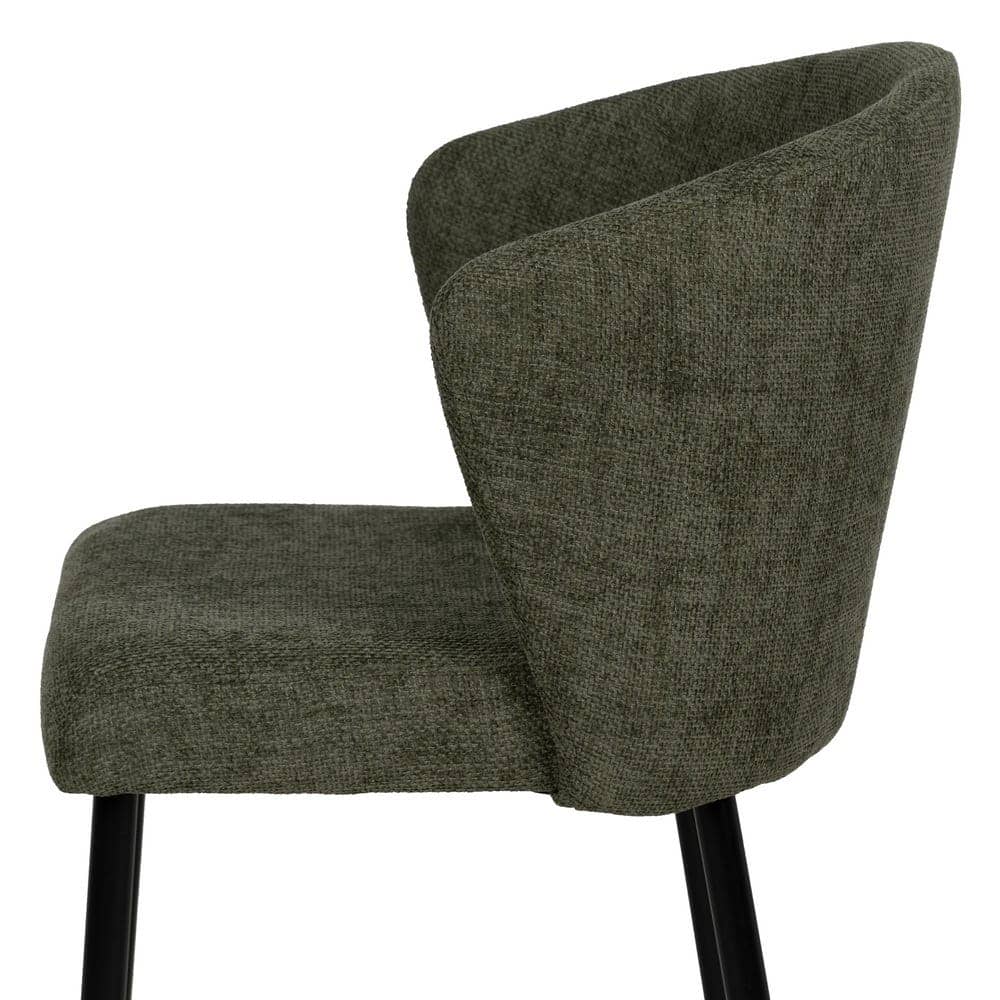 Pack de 2 Sillas Radley Verde con Tejido Resistente y Patas Metálicas - Diseño Ergonómico y Sin Montaje, 80 cm, Ideal para Comedores y Espacios Modernos - Imagen 7