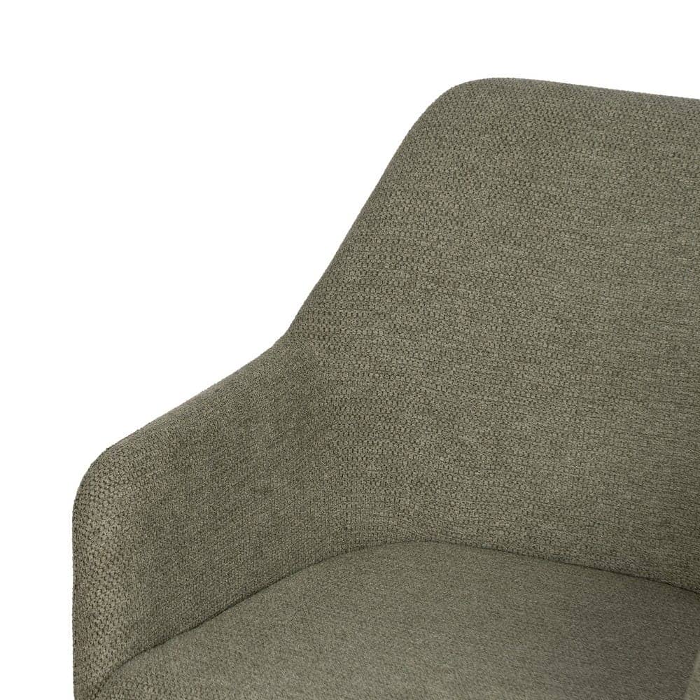 Pack de 2 Sillas Garvyn Verde de Tejido y Metal - Diseño Moderno y Ergonómico para Espacios Contract y Domésticos, Soporta 120 kg, 88 cm de Altura - Imagen 6