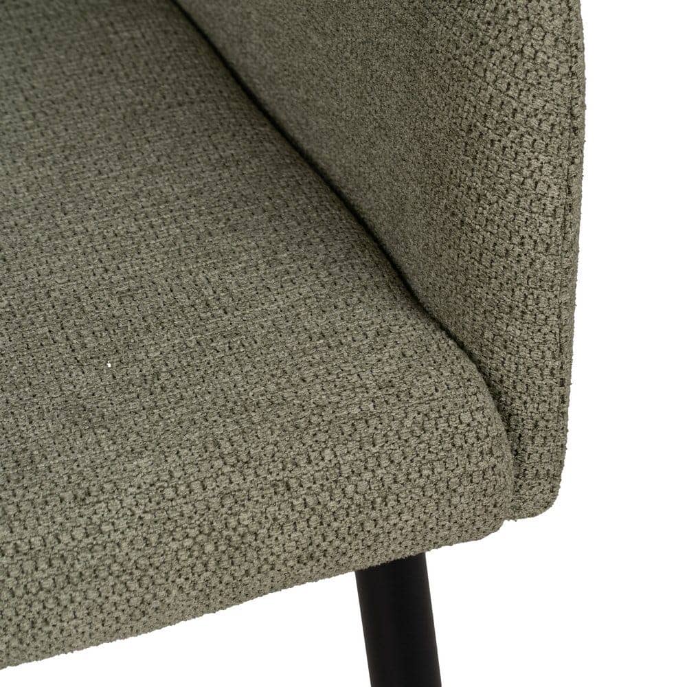 Pack de 2 Sillas Garvyn Verde de Tejido y Metal - Diseño Moderno y Ergonómico para Espacios Contract y Domésticos, Soporta 120 kg, 88 cm de Altura - Imagen 8