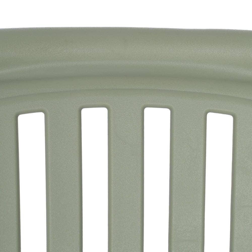 Pack de 2 Sillas Apilables Verdes Vorlin en Polipropileno - Diseño Moderno para Terrazas y Jardines - Imagen 10
