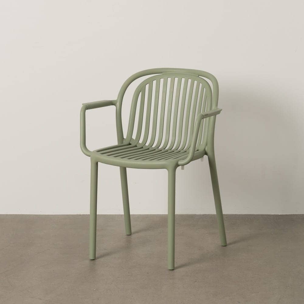 Pack de 2 Sillas Verdes Modernas Yalrick en Polipropileno Apilables - Diseño Ergonómico para Jardín y Terraza (78 cm) - Imagen 13