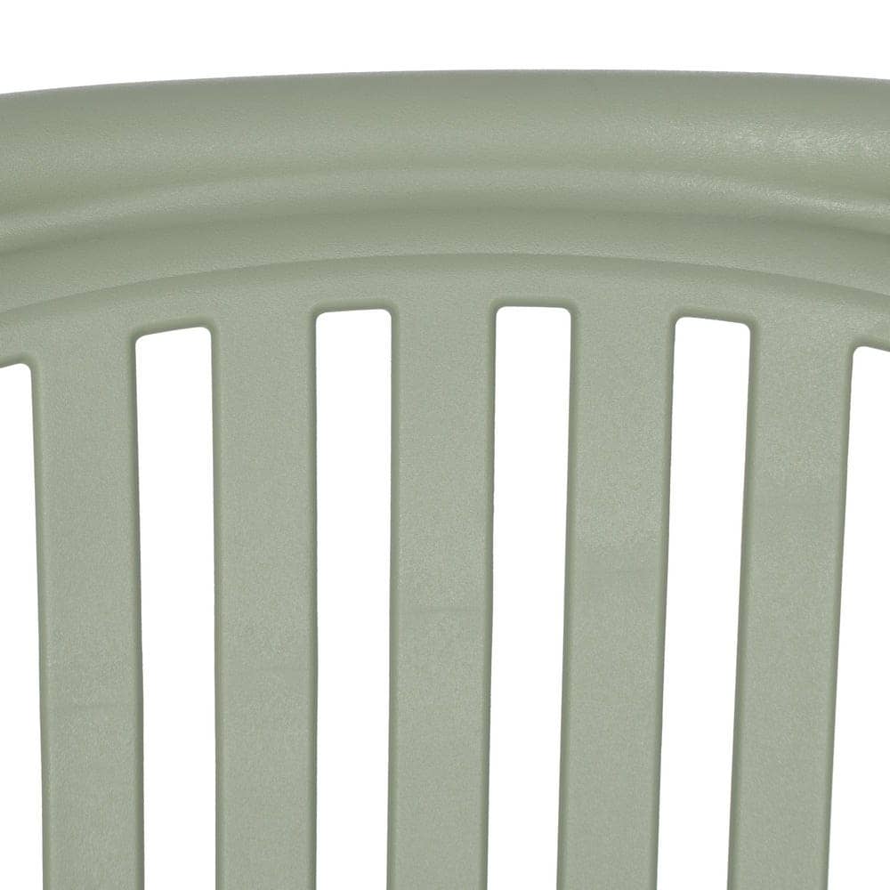 Pack de 2 Sillas Verdes Modernas Yalrick en Polipropileno Apilables - Diseño Ergonómico para Jardín y Terraza (78 cm) - Imagen 11
