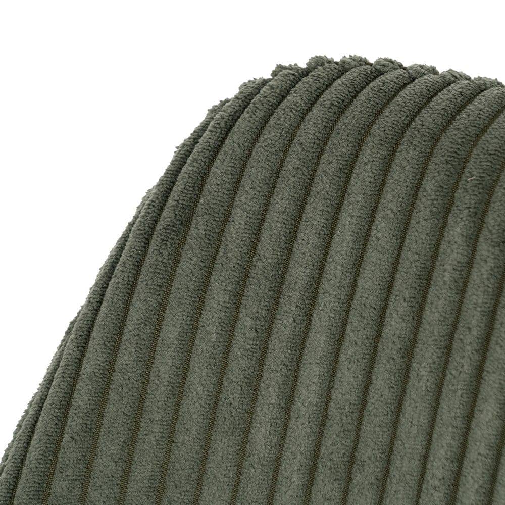 Pack de 2 Sillas Verde Tejido de Pana con Patas de Hierro - 83 cm Alenor, Confort y Estilo para Comedores y Salones - Imagen 7