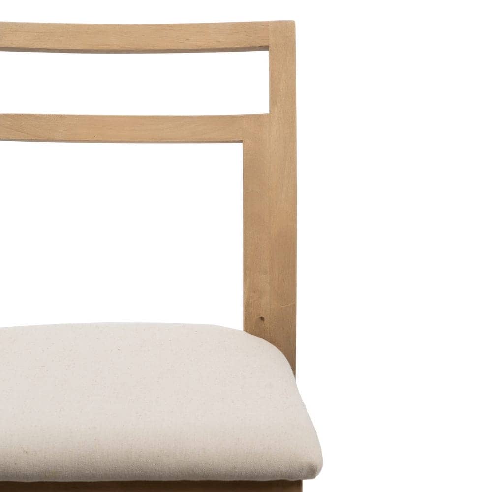 Pack de 2 Sillas Callum Beige de Madera y Tela - Diseño Moderno y Confort Ergonomico (81 cm) - Imagen 5