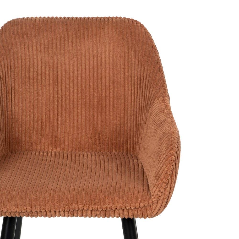 Pack de 2 Taburetes Terracota con Patas de Hierro - Diseño Moderno y Cómodo para Cocinas y Bares Altos - Imagen 5