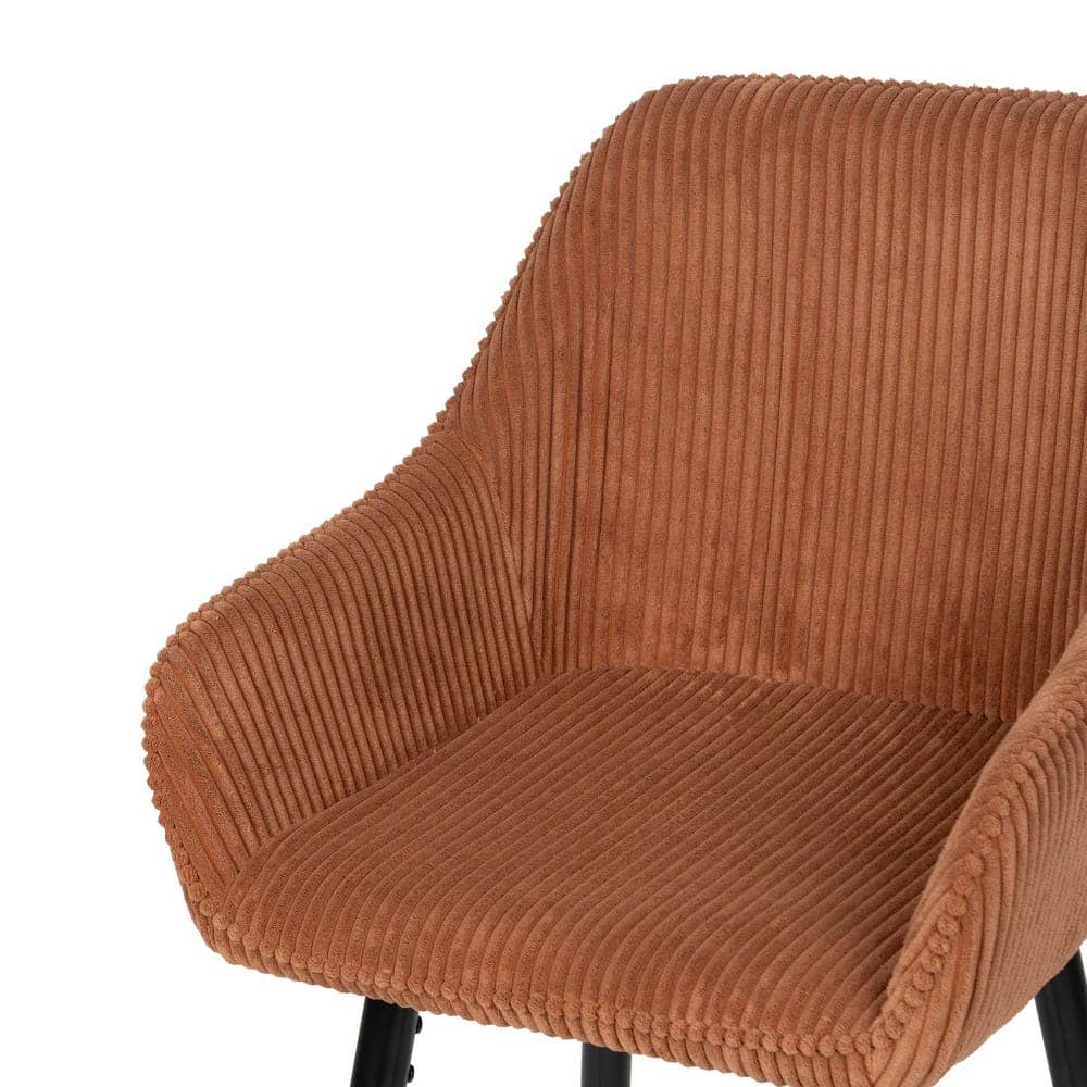 Pack de 2 Taburetes Terracota con Patas de Hierro - Diseño Moderno y Cómodo para Cocinas y Bares Altos - Imagen 6