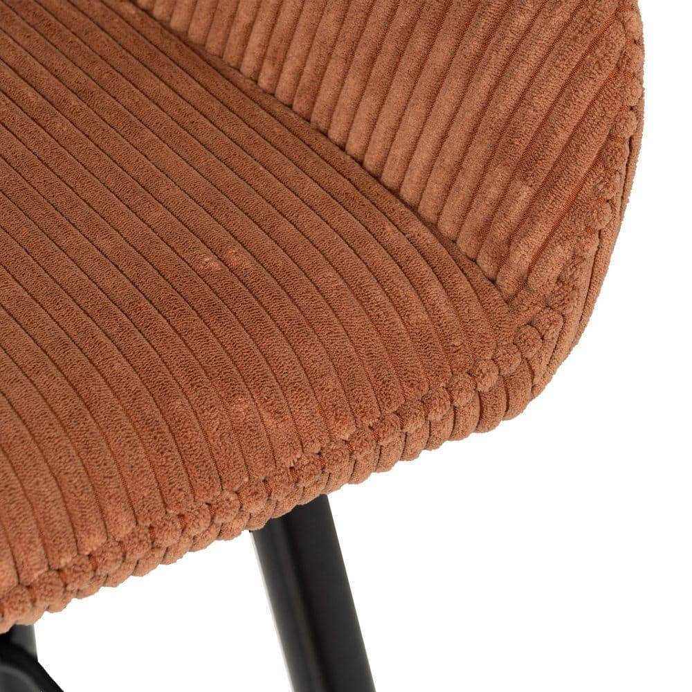 Pack de 2 Taburetes Terracota con Patas de Hierro - Diseño Moderno y Cómodo para Cocinas y Bares Altos - Imagen 8