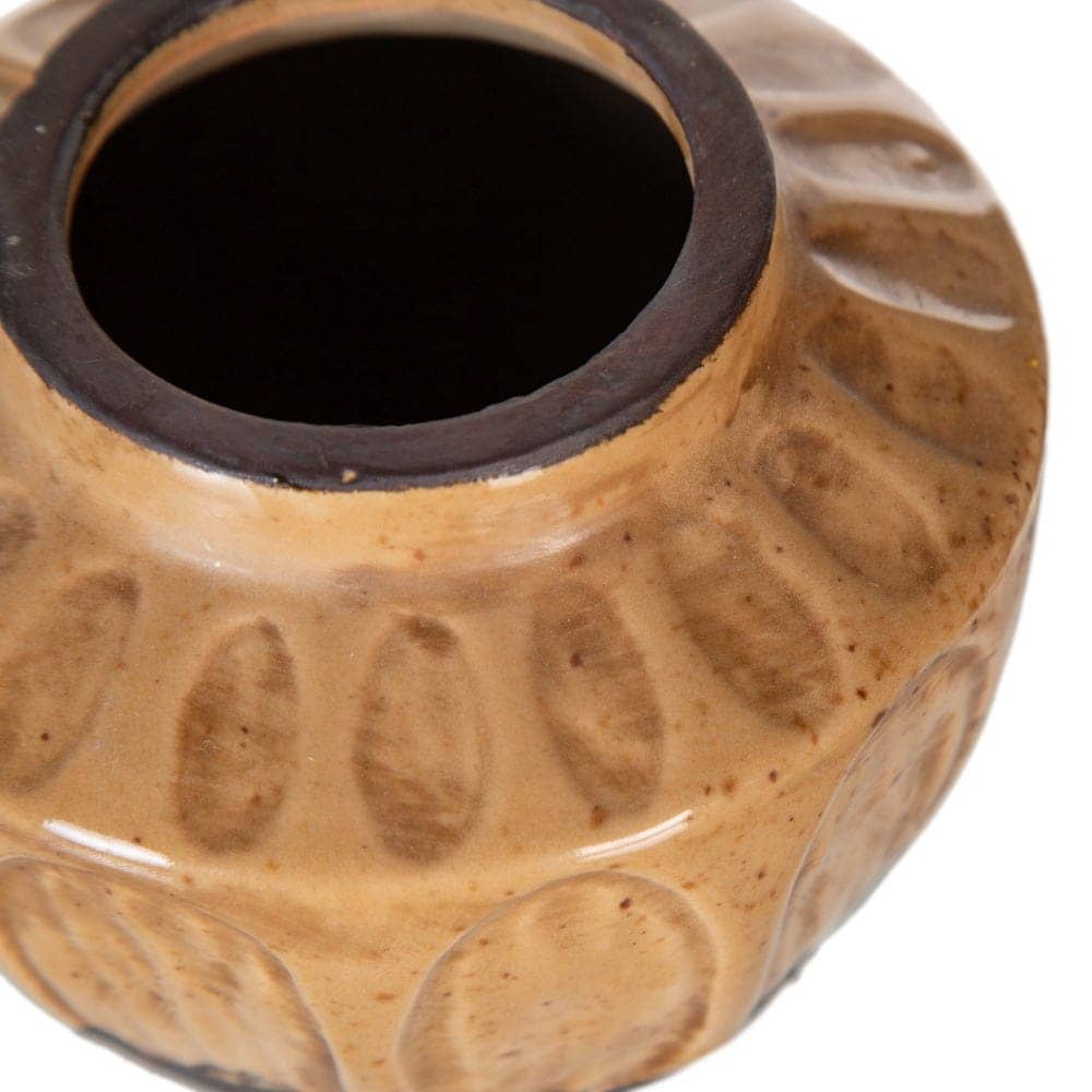 Pack de 4 Jarrones de Cerámica Marrón para Decoración - Medida 8,5 cm, Boca 5 cm, Estilo Elegante - Imagen 2