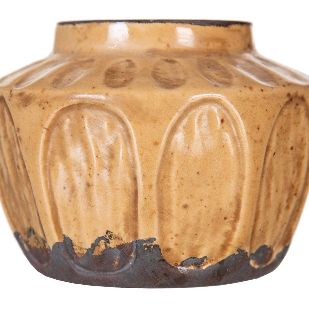 Pack de 4 Jarrones de Cerámica Marrón para Decoración - Medida 8,5 cm, Boca 5 cm, Estilo Elegante - Imagen 3