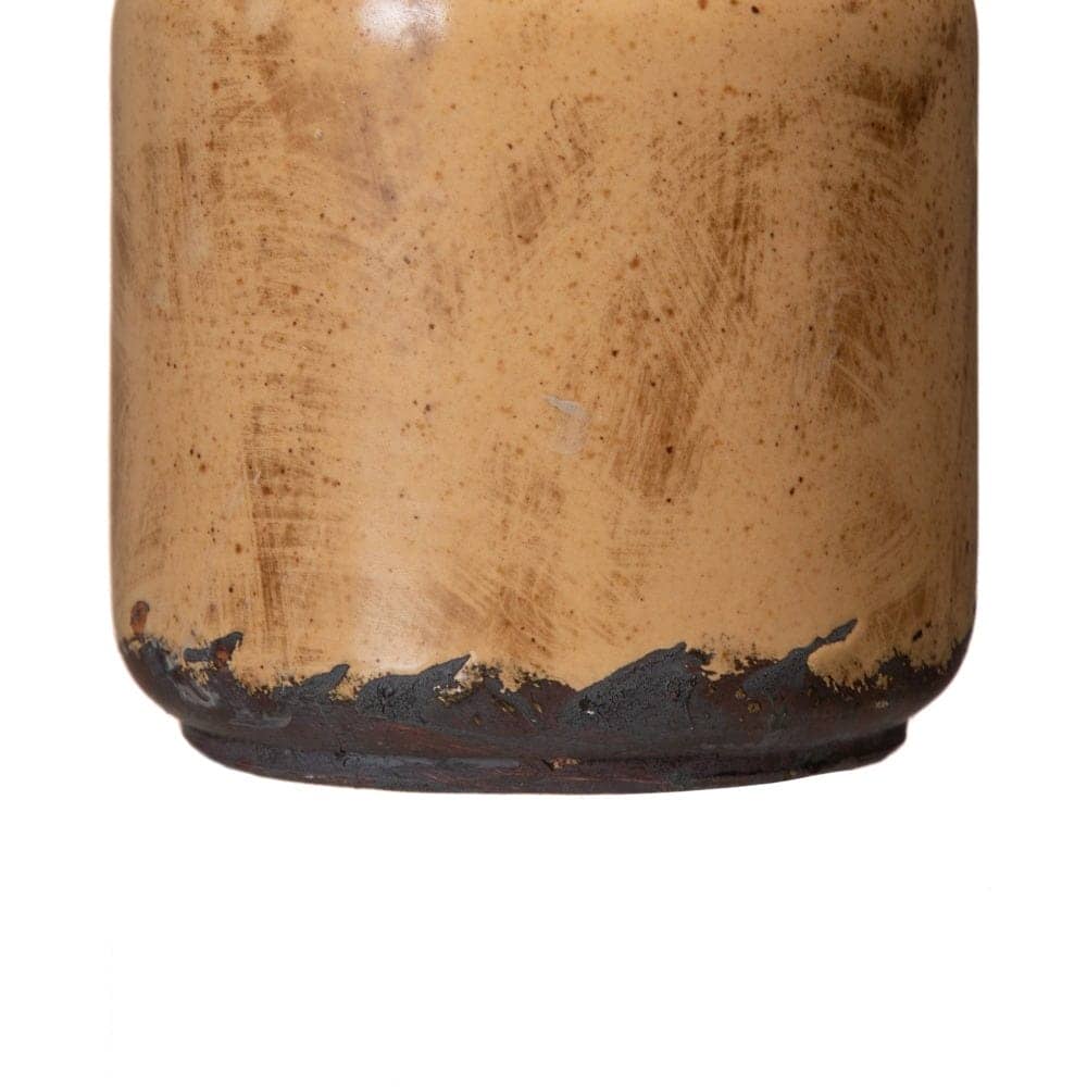 Pack de 4 Maceteros de Cerámica Marrón Sin Drenaje - Decoración Elegante 11,5 cm - Imagen 4