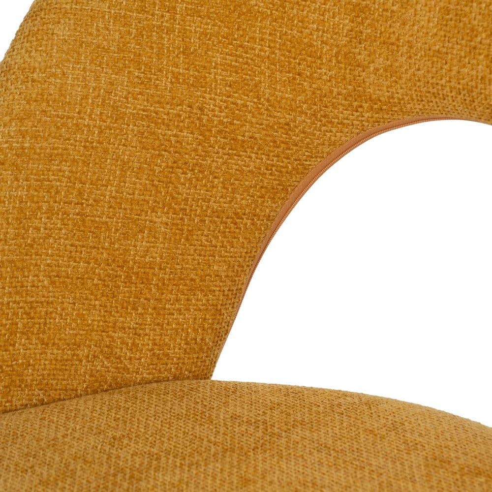 Pack de 4 Sillas Amarillas Heath con Asiento de Poliéster y Base Metálica - Diseño Ergonómico y Sin Montaje, Ideal para Comedores y Eventos - Imagen 8