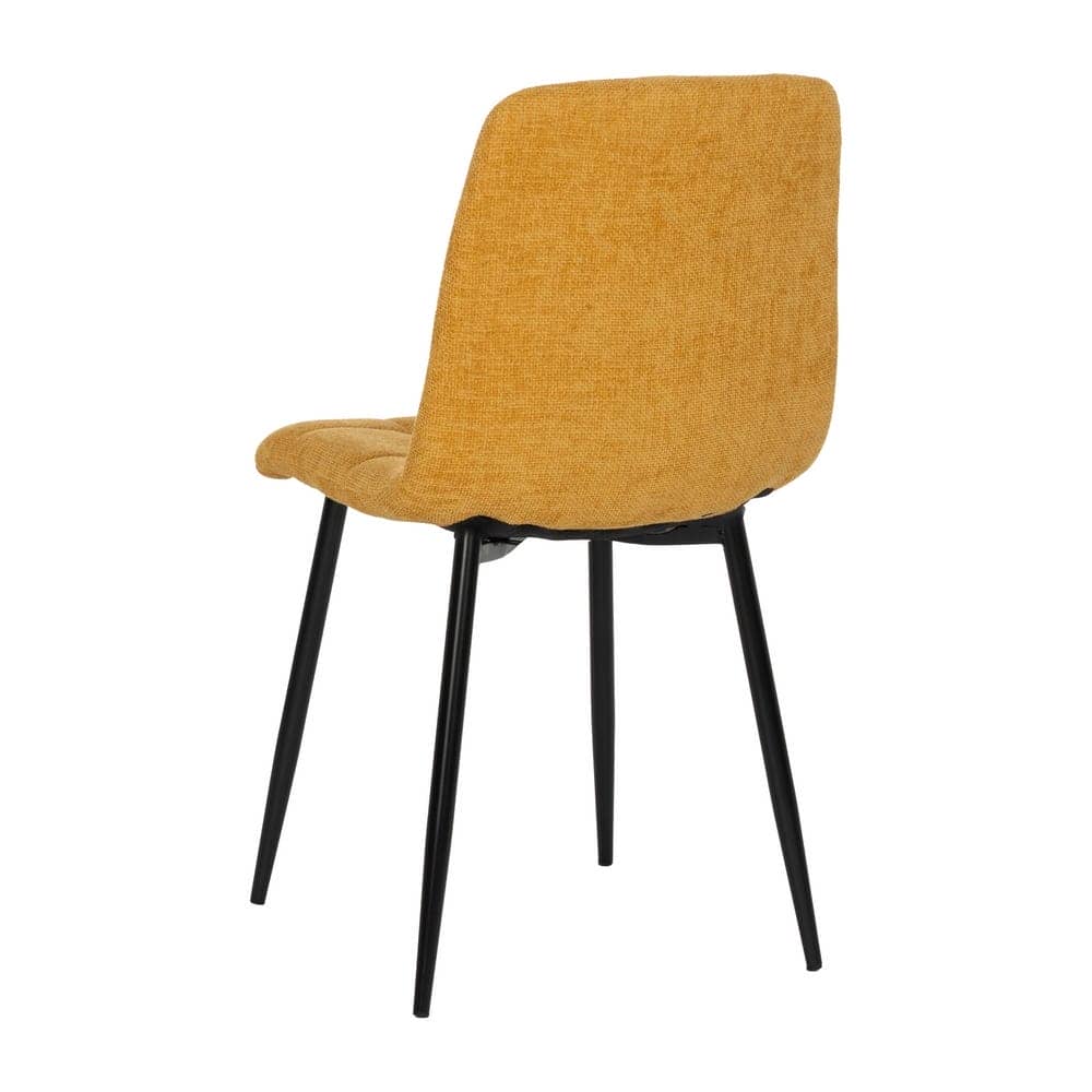 Pack de 4 Sillas Amarillas Magnus con Patas de Metal - Diseño Moderno y Confort Ergonomico para Ambientes Contract y Domésticos - Imagen 4