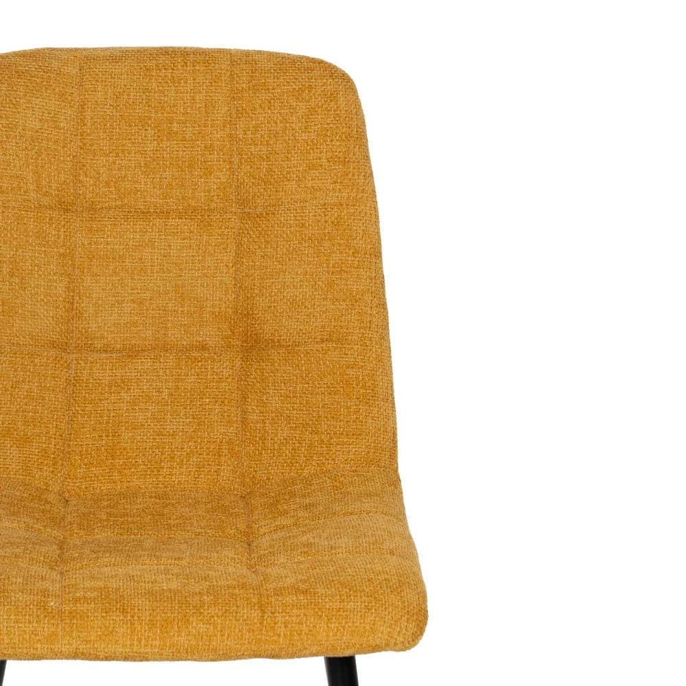 Pack de 4 Sillas Amarillas Magnus con Patas de Metal - Diseño Moderno y Confort Ergonomico para Ambientes Contract y Domésticos - Imagen 5